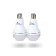 Комплект із двох ламп LED Lightwell BS2C3 12 Вт Е27 з вбудованим акумулятором