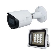 Комплект: IP-відеокамера 2 Мп Dahua DH-IPC-HFW2230SP-S-S2 (2.8 мм) + ІЧ-прожектор Lightwell LW12-140