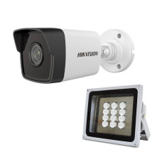 Комплект: IP-відеокамера 2 Мп Hikvision DS-2CD1021-I(F) (2.8mm) + ІЧ-прожектор Lightwell LW12-100IR6