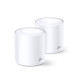 Домашня Mesh Wi-Fi система TP-LINK DECO X20 2PK AX1800 1xGE LAN 1xGE WAN MU-MIMO OFDMA (DECO-X20-2-P