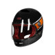 Мотошолом інтеграл Beon B-510 FIBER graffiti SHINY BLACK/ORANGE (глянець чорний/помаранчевий), розмі