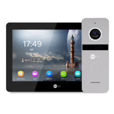 Комплект Neolight MEZZO Hybrid HD KIT B/Silver: гібридний відеодомофон 10.1" з Wi-Fi та 2 Мп відеопа