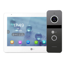 Комплект Neolight MEZZO Hybrid IP KIT Graphite: гібридний відеодомофон 10.1" з Wi-Fi, 2 Мп відеопане