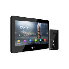 Комплект Neolight ALPHA Hybrid IPWO KIT B/Black: гібридний відеодомофон 8" з Wi-Fi та 2 Мп IP відеоп