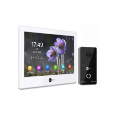 Комплект Neolight ALPHA Hybrid IPWO KIT Black: гібридний відеодомофон 8" з Wi-Fi та 2 Мп IP відеопан