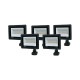 Комплект із 5 світлодіодних прожекторів Lightwell 50W з датчиком руху (LW-FL-B-50-S)