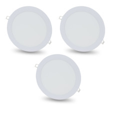 Комплект із 3-х світильників світлодіодних LIGHTWELL LW-R-RCD-18 18 W коло, вбудований