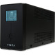 Джерело безперебійного живлення Vinga VPC-600MU 600ВА / 360 Вт з LCD-дисплеєм з USB у металевому кор