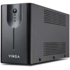 Джерело безперебійного живлення Vinga VPE-600MU 600ВА / 360 Вт з LED-індикацією з USB у металевому к
