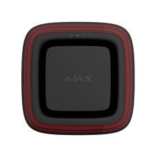 Бездротовий адресний пожежний оповіщувач Ajax EN54 FireProtect (Sounder/VAD) Jeweller black світлозв