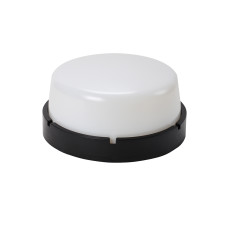 Світильник ERKA 1065D.i-Вlack-В з датчиком руху 26 W круглий чорний/білий Е27 IP 65 (розпродаж 770)