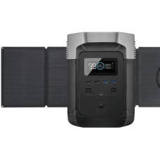 Комплект EcoFlow DELTA + 2*110W Solar Panel зарядна станція та дві сонячні панелі