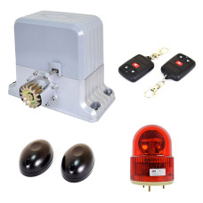 Комплект автоматики для відкатних воріт вагою до 1800 кг Weilai DGY1800Pro kit з сигнальною лампою і