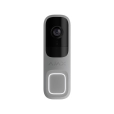 Відеодзвінок Ajax DoorBell grey з вбудованим штучним інтелектом, ІЧ-сенсором та керуванням у застосу