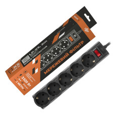 Мережевий фільтр Logicpower PREMIUM LP-X5 2 м Black (3520Вт)