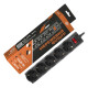 Мережевий фільтр Logicpower PREMIUM LP-X5 3 м Black (3520Вт)
