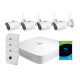 Комплект відеоспостереження WiFi kit 4cam: 1 відеореєстратор, 1 жорсткий диск, 4 Wi-Fi-відеокамери 4