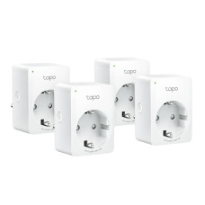 Смарт-розетка TP-LINK Tapo P100 4 шт/пак N300 BT 10A (TAPO-P100-4-PACK)