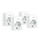 Смарт-розетка TP-LINK Tapo P100 4 шт/пак N300 BT 10A (TAPO-P100-4-PACK)