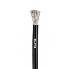 Силіконовий кабель Silicone wire 10AWG black багатожильний гнучкий (1 метр)