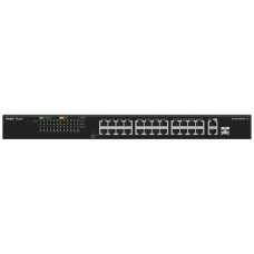 Некерований PoE-комутатор Ruijie Reyee RG-ES126FGS-LP 1 Combo гігабітний з 24 портами PoE