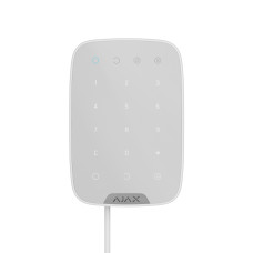 Дротова сенсорна клавіатура Ajax KeyPad Fibra white