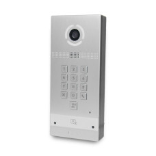 Багатоабонентська IP-виклична панель Bas-IP AV-09KFBI (silver) зі зчитувачем UKEY та розпізнаванням