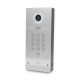 Багатоабонентська IP-виклична панель Bas-IP AV-09KFBI (silver) зі зчитувачем UKEY та розпізнаванням