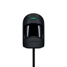 Дротовий датчик руху Ajax Superior MotionProtect Plus Fibra black з мікрохвильовим сенсором для прим