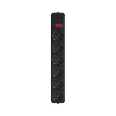 Мережевий фільтр GEMBIRD Power Cube SPG6-G-6B, кабель 1,8 м, 6 розеток