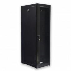 Шафа серверна CMS 45U 610 х 865 UA-MGSE4568MPB посилена з перфорованими дверима для мережевого облад