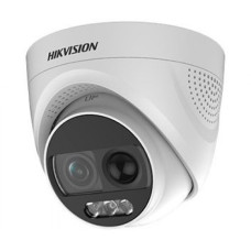 HD-TVI відеокамера 2 Мп Hikvision DS-2CE72DFT-PIRXOF (3.6 мм) ColorVu з PIR датчиком і сиреною для с