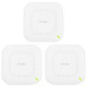 Точка доступу ZYXEL NWA110AX 3-pack AX1800, 1xGE, WiFi 6, Nebula, PoE, MU-MIMO, 3 точки без інжектор