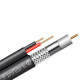 Абонентський коаксіальний кабель FinMark F5967BVcu 2x0.75 POWER зі струмопровідними провідниками (чо