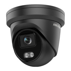 IP-відеокамера 4 Мп Hikvision DS-2CD2347G2-LU(C) (2.8 мм) Black ColorVu з вбудованим мікрофоном і ві