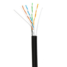 Кабель звита пара GoldMine GM FTP 4*2*0.5-CU PVC-PE MT кат.5 (FTP мідь зовнішній з несучим тросом) б