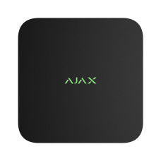 Мережевий відеореєстратор Ajax NVR DC black на 8 каналів з живленням від низьковольтного джерела