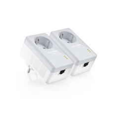 Комплект адаптерів Powerline TP-LINK TL-PA4010PKIT 2PK AV600 із вбудованою розеткою