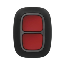 Бездротова екстрена кнопка Ajax DoubleButton (8EU) ASP black з захистом від випадкових натискань