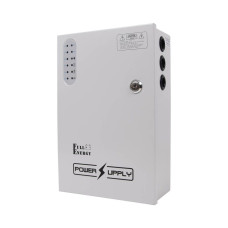 Блок безперебійного живлення BBG-1210/8 PoE 100W для відеоспостереження  8x12В, 1x48В, 10А, під 18Аг