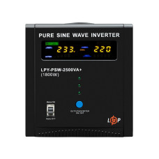 Джерело безперебійного живлення Logicpower LPY-W-PSW-2500VA+ (1800W) лінійно-інтерактивний з правиль