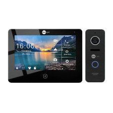 Комплект відеодомофона Neolight NeoKIT HD Pro WF B/Black: відеодомофон 7" з Wi-Fi з детектором руху
