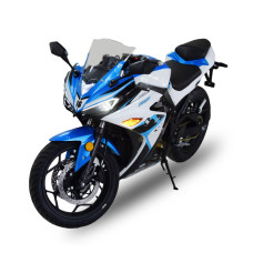 Електроскутер TV6 mid-drive FST 3000W 72V 60Ah white & blue
